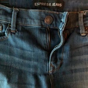 Womens Express dark blue color legging jeans